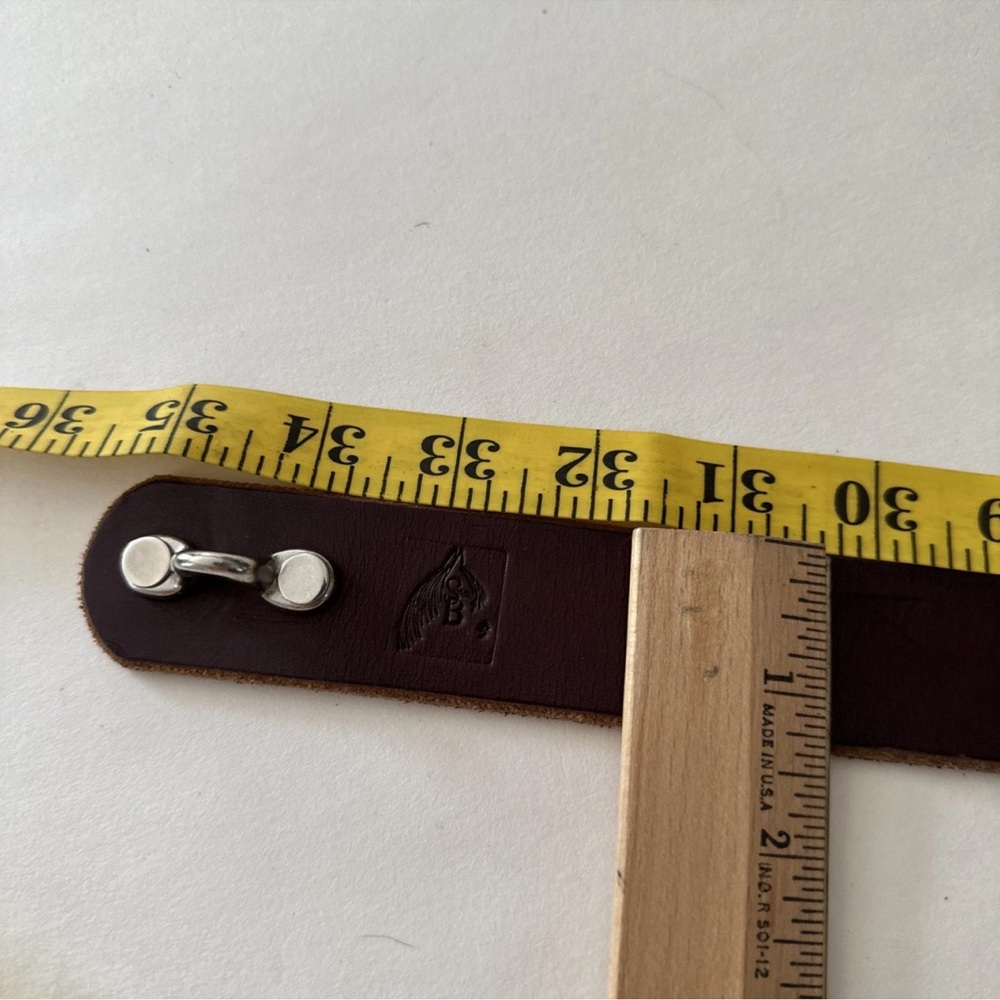 Brown Equis Hoof Pick Belt Bridle Leather Handmade Blue Grass Provisions Co. M - Picture 3 of 5